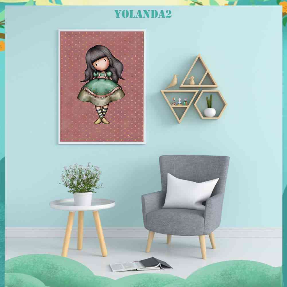 Tranh Đính Đá Kim Cương Toàn Bộ 5D DIY Hình Búp Bê