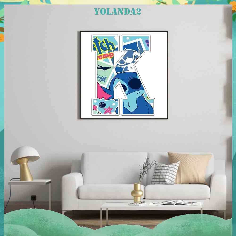 Bộ Tranh Đính Đá 5D Tự Làm Họa Tiết Chữ Disney Độc Đáo