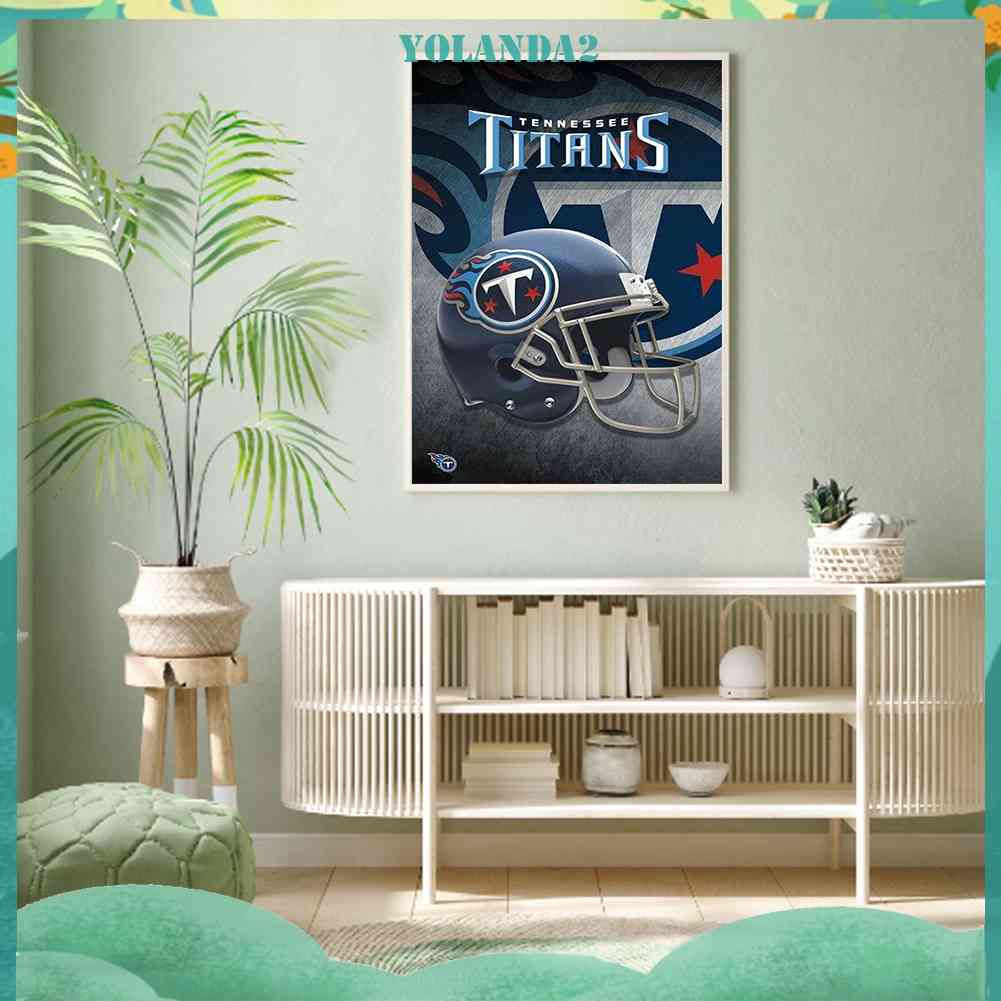 Tranh Đính Đá Kim Cương Toàn Bộ 5D DIY Hình Tennessee Titans