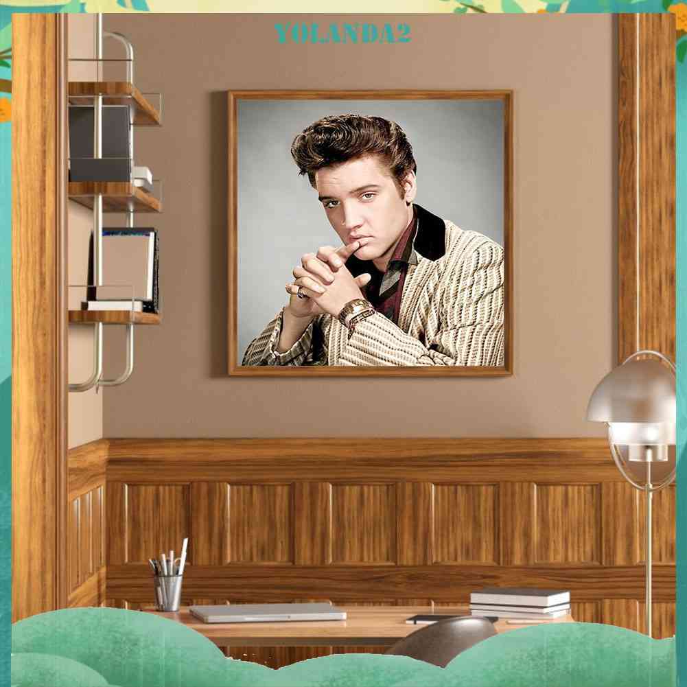 Tranh Đính Đá Kim Cương Toàn Bộ 5D DIY Hình Elvis Presley