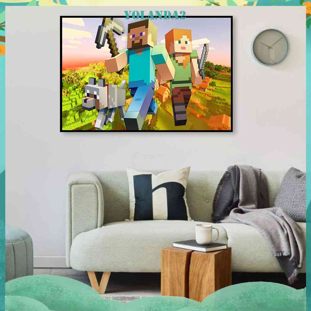 Bộ Tranh Đính Đá 5D Toàn Diện Họa Tiết Máy Tính Độc Đáo DIY