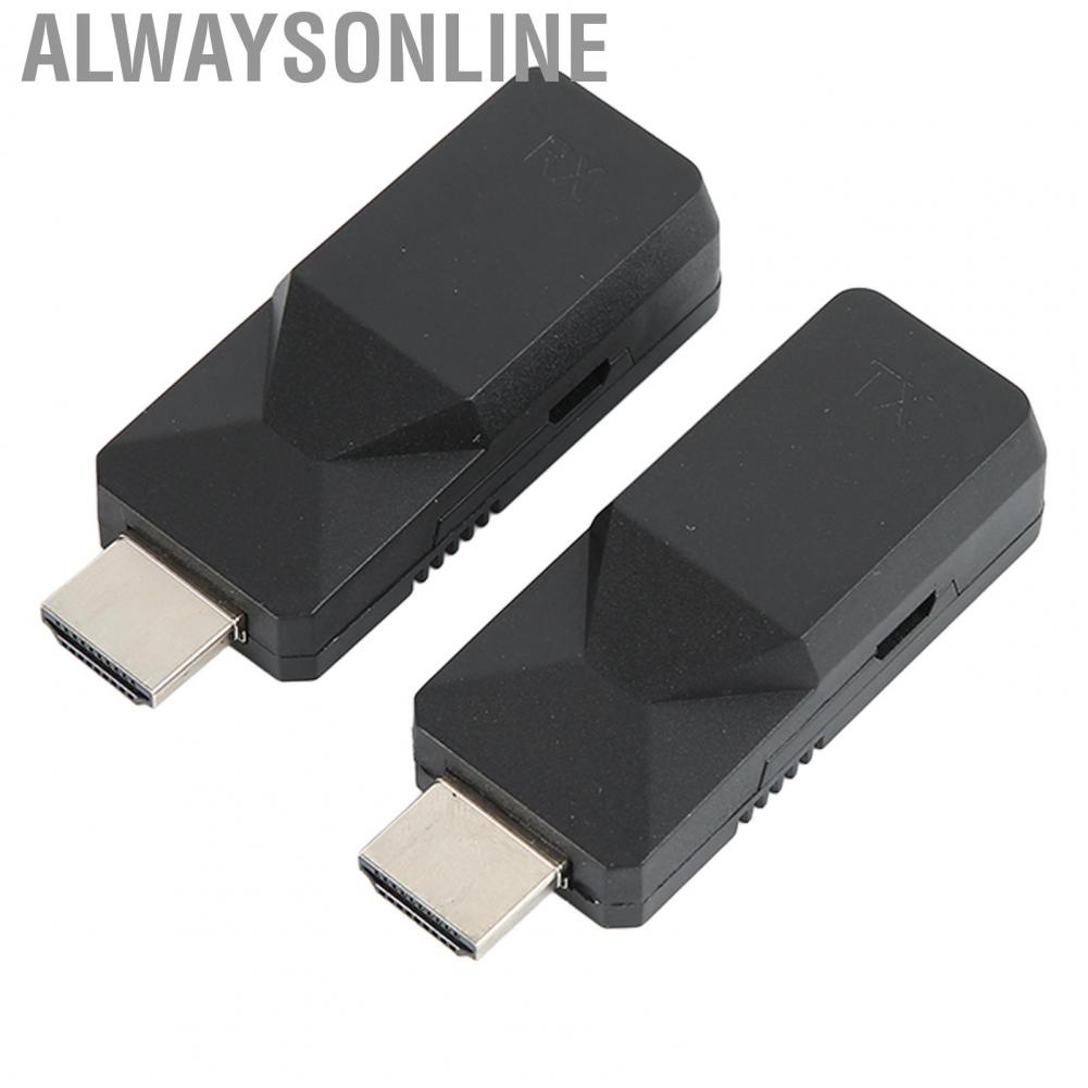 Alwaysonline HD Multimedia Interface Adapter  Plug and Play RJ45 To Extender 165ft Cat5 Cat6 Ethernet for Data Control Centers Homes