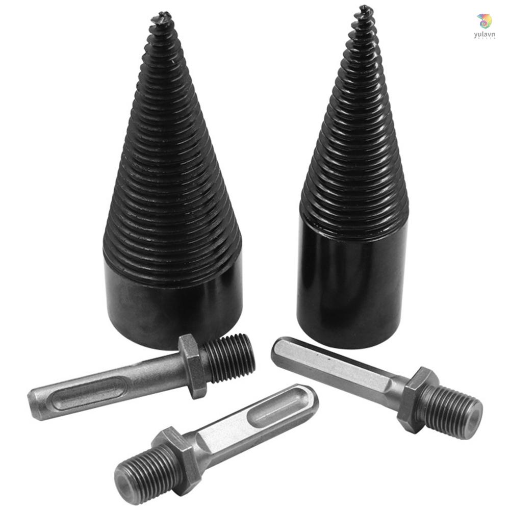 Mũi Khoan Gỗ Hình Nón / Vuông / Tròn / Lục Giác 32mm Với 3 Mũi Có Thể Tháo Rời