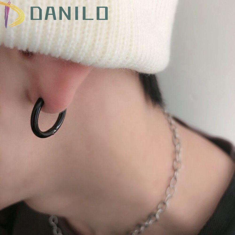 Bông Tai Dạng Kẹp Bằng Thép Titan Phong Cách Retro Thời Trang Dự Tiệc Cho Nam Và Nữ