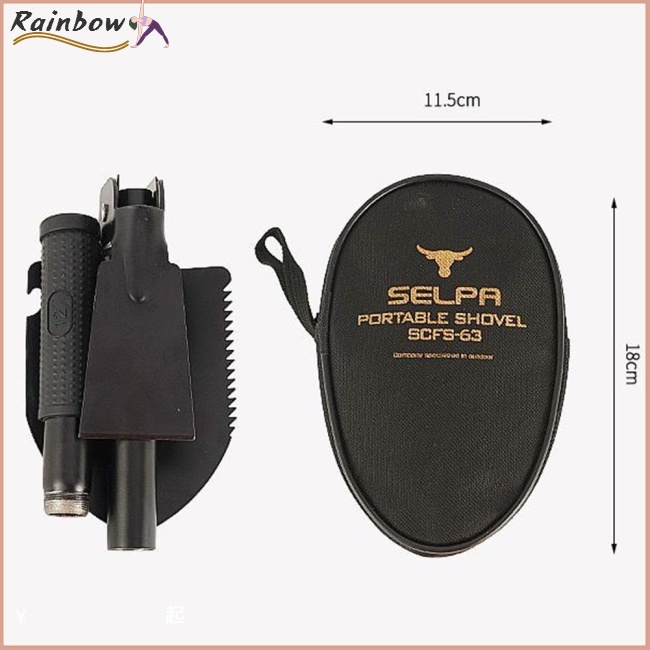 Xẻng Gấp Mini Bằng Thép Đa Năng Tiện Dụng Cho Câu Cá / Cắm Trại