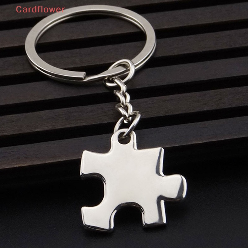 Móc Khóa Kim Loại Hình Mảnh Ghép Độc Đáo Mới