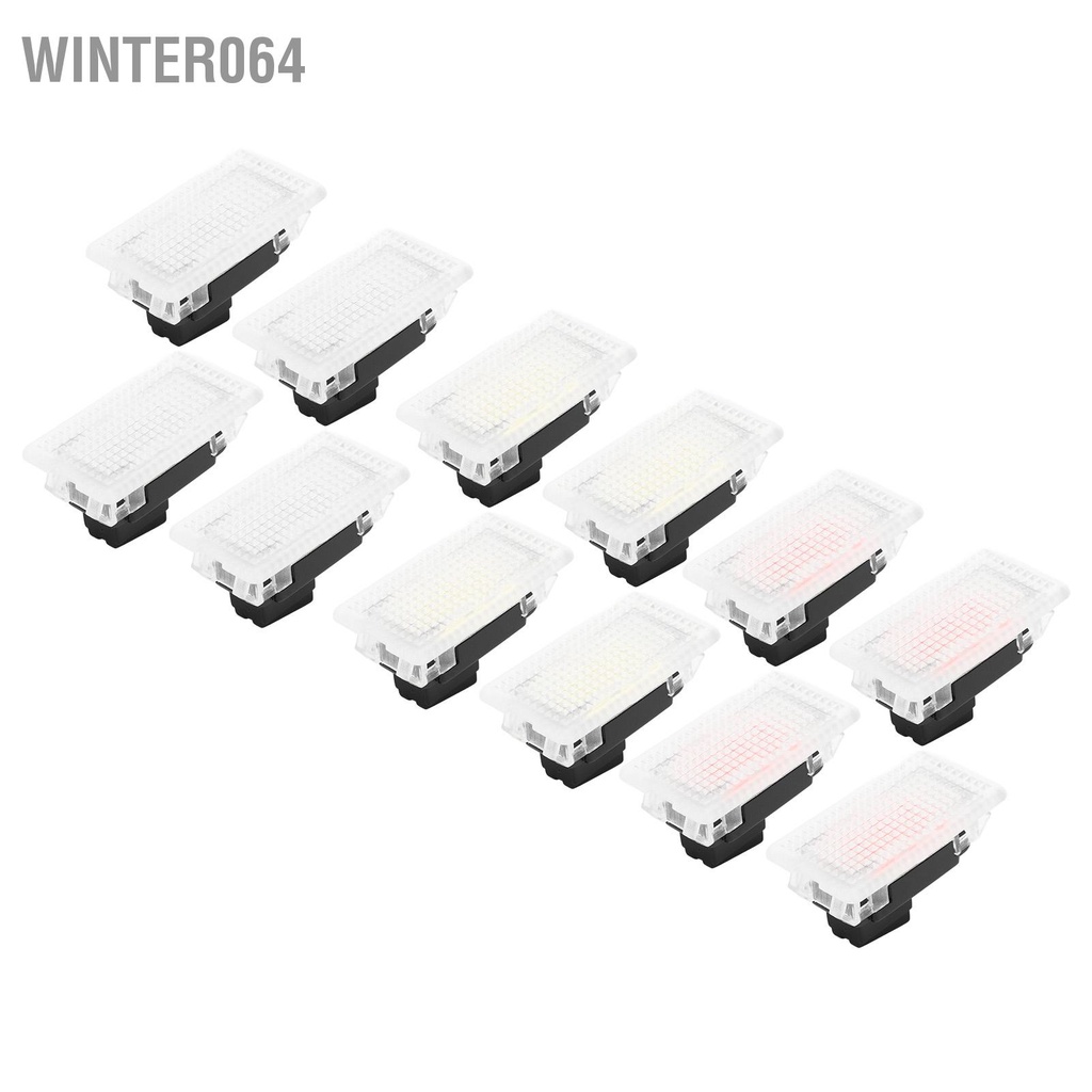 Winter064 4 Nội Thất Đèn LED Bóng Thân Cây Cửa Vũng Nước Chân Cũng Sáng Bộ Thay Thế Cho Mẫu Tesla Model 3 Y S X