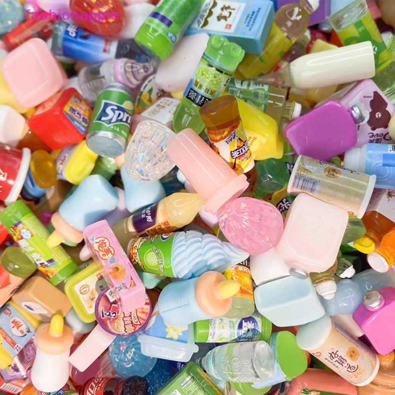 Set 5 Đồ Ăn Siêu Thị Mini Dễ Thương Cho Nhà Búp Bê