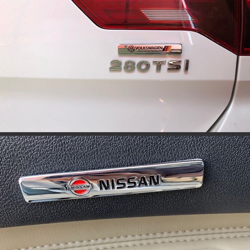 FENDER Miếng Dán Kim Loại 3D In Chữ Trang Trí Thân Xe Hơi