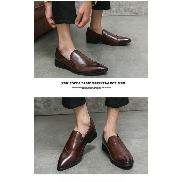 Giày Lười Da Mềm Phong Cách Doanh Nhân Cho Nam, Size 38-48