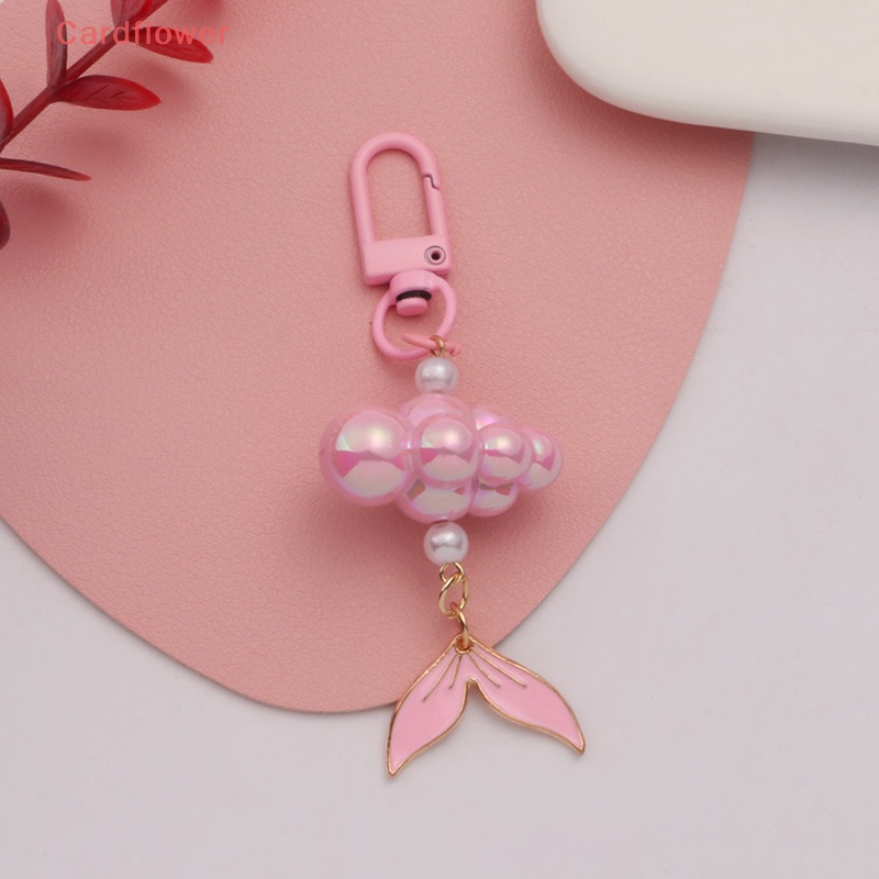 Móc Khóa Hình Đuôi Cá Đính Ngọc Trai Thời Trang Mới