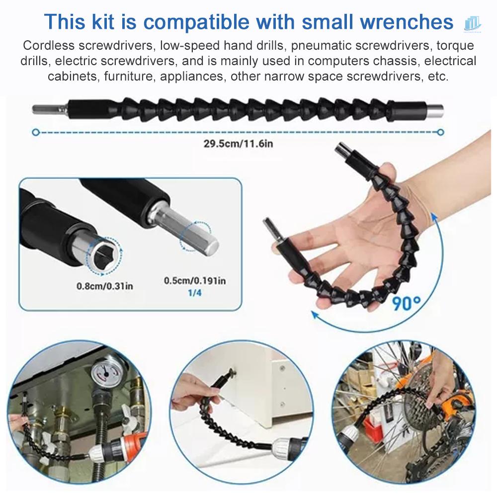 Bộ 21 Mũi Khoan Mở Rộng Linh Hoạt Kèm 105 Độ Cho smartwatchinone° Bộ Đầu Nối Dài Mũi Khoan + Giá Đỡ 1 / 2 3 / 8 1 / 4 inch Chuyên Dụng