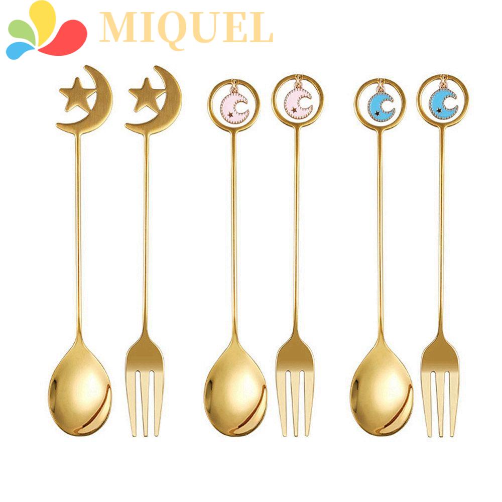 Nĩa Muỗng MIQUEL|Muỗng Cà Phê Hình Mặt Trăng Độc Đáo