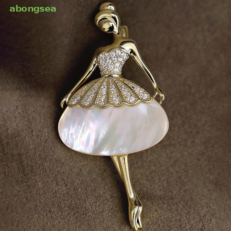 Ghim Cài Áo Hình Vũ Công Ballet Đính Đá Pha Lê Dễ Thương Cho Nữ