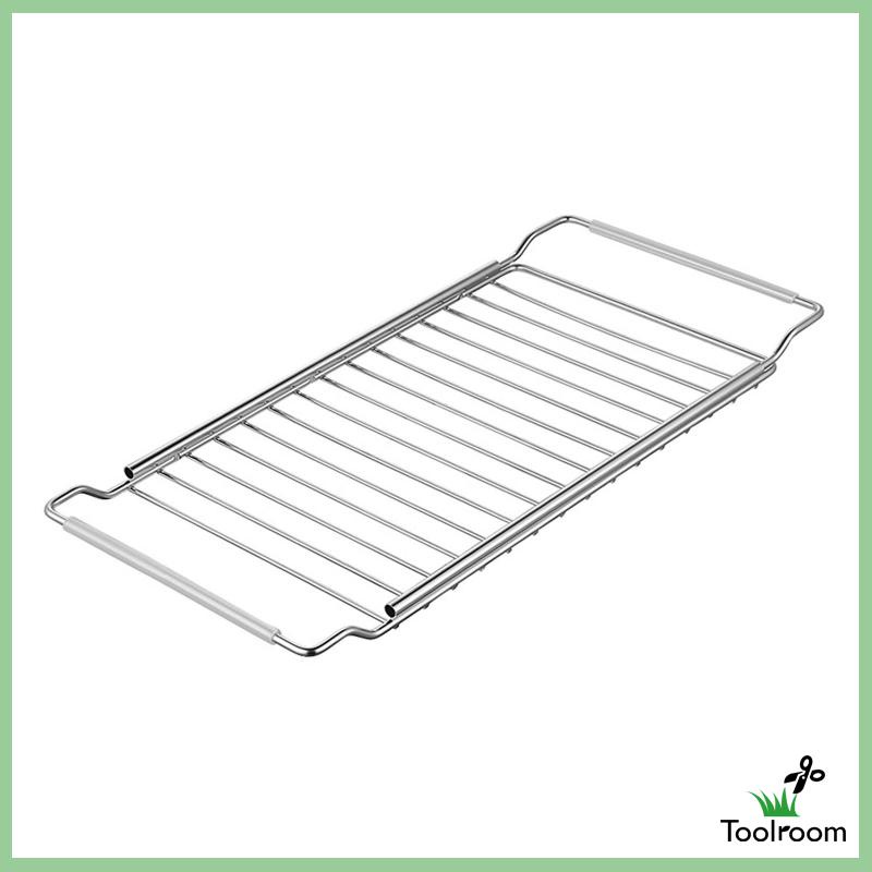 Giá Đỡ Inox Gắn Bồn Rửa Chén Ráo Nước Chống Gỉ Có Thể Điều Chỉnh