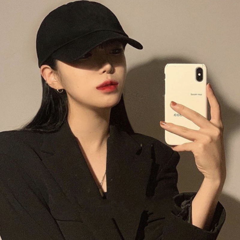 Mũ Lưỡi Trai Màu Trơn Đơn Giản Cho Nam Nữ HYJP2