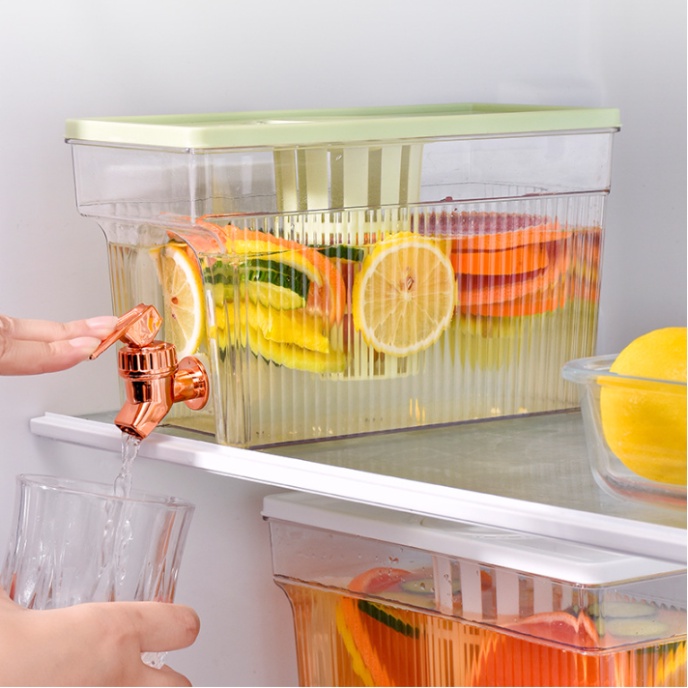 [Hàng Có Sẵn] Bình Đựng Nước Uống 3L Có Vòi Chịu Nhiệt Cao / Dung Tích Lớn / Trà / Trái Cây