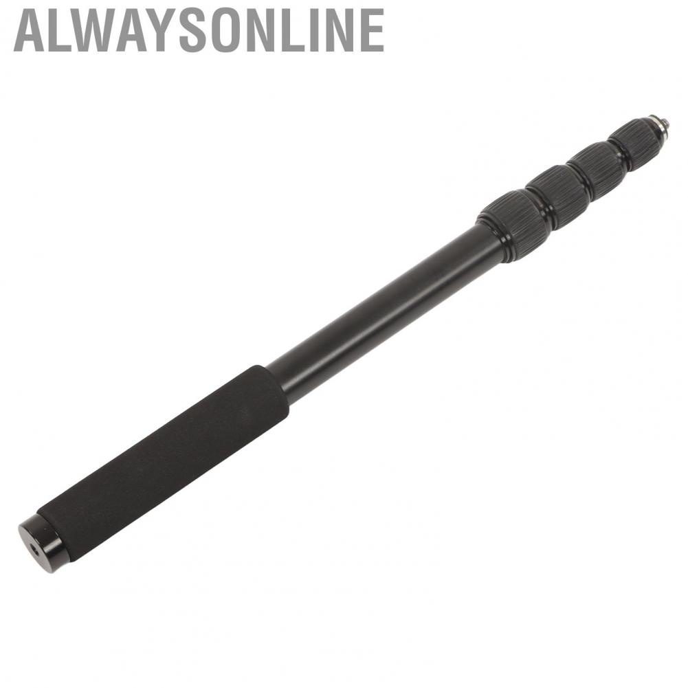 Alwaysonline 1.5m Selfie Stick Aluminium Alloy with 1/4in Screw Interface Extendable Pole for  Stabilizer