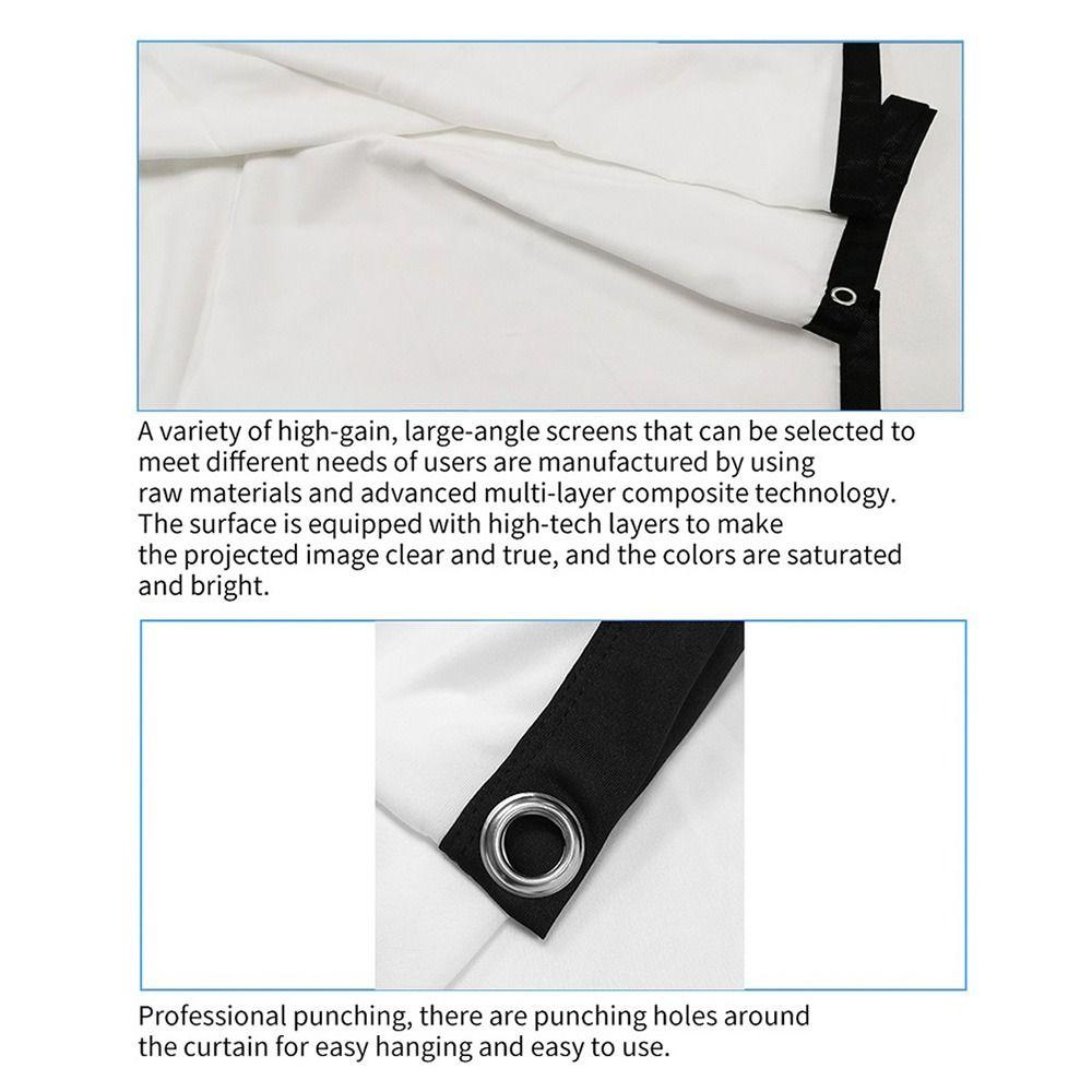 Chink rèm cửa máy chiếu di động nhà ngoài trời dễ dàng cài đặt màn hình chiếu