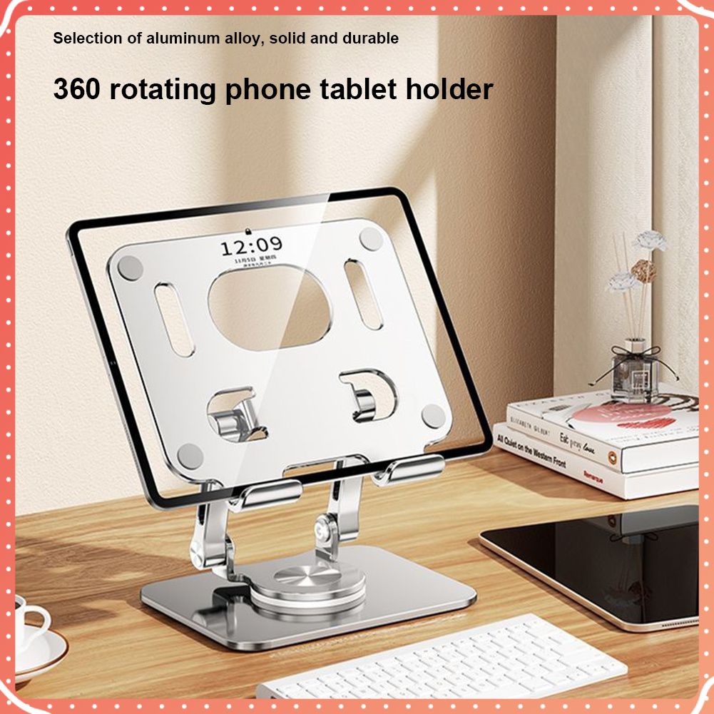 Giá Đỡ Máy Tính Bảng Điện Thoại Di Động Giá Đỡ Lười Đa Năng Bằng Hợp Kim Nhôm Để Bàn Xoay Gập Được Nhà Học Tập Bài Học Mạng 07