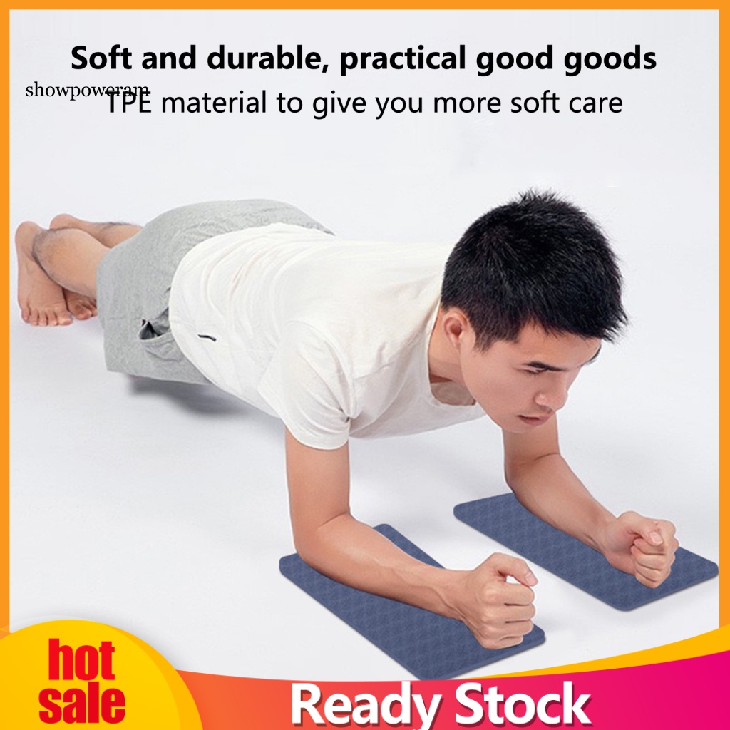 Set 2 Thảm Tập Yoga Bằng TPE Mềm Mại Bảo Vệ Khuỷu Tay Tại Nhà