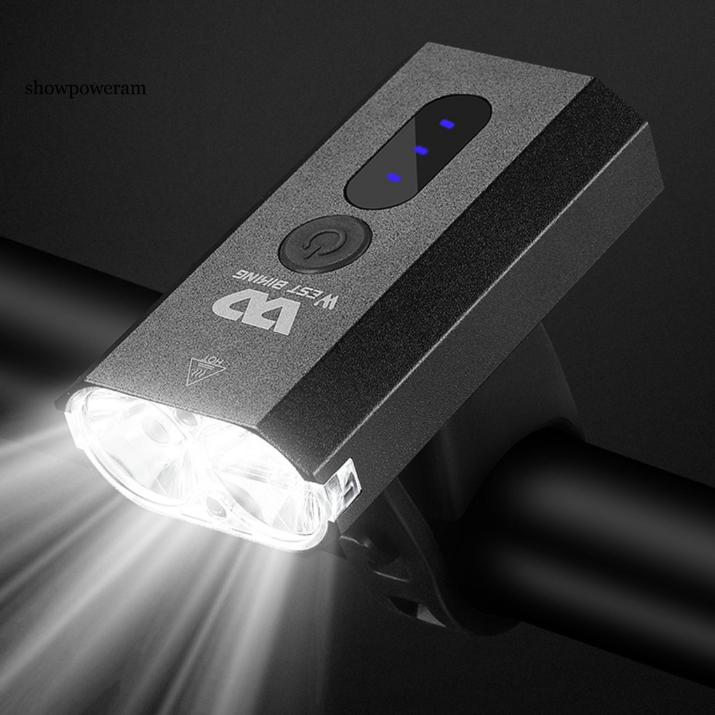 1 Bộ Đèn Pha Xe Đạp Bằng Hợp Kim Nhôm Đa Năng Kèm Còi Tiện Dụng