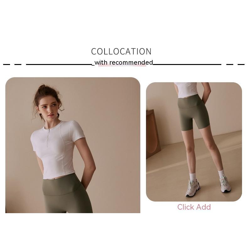 Áo Thun Thể Thao Tay Ngắn Dáng Ôm Nhanh Khô Thời Trang Cho Nữ