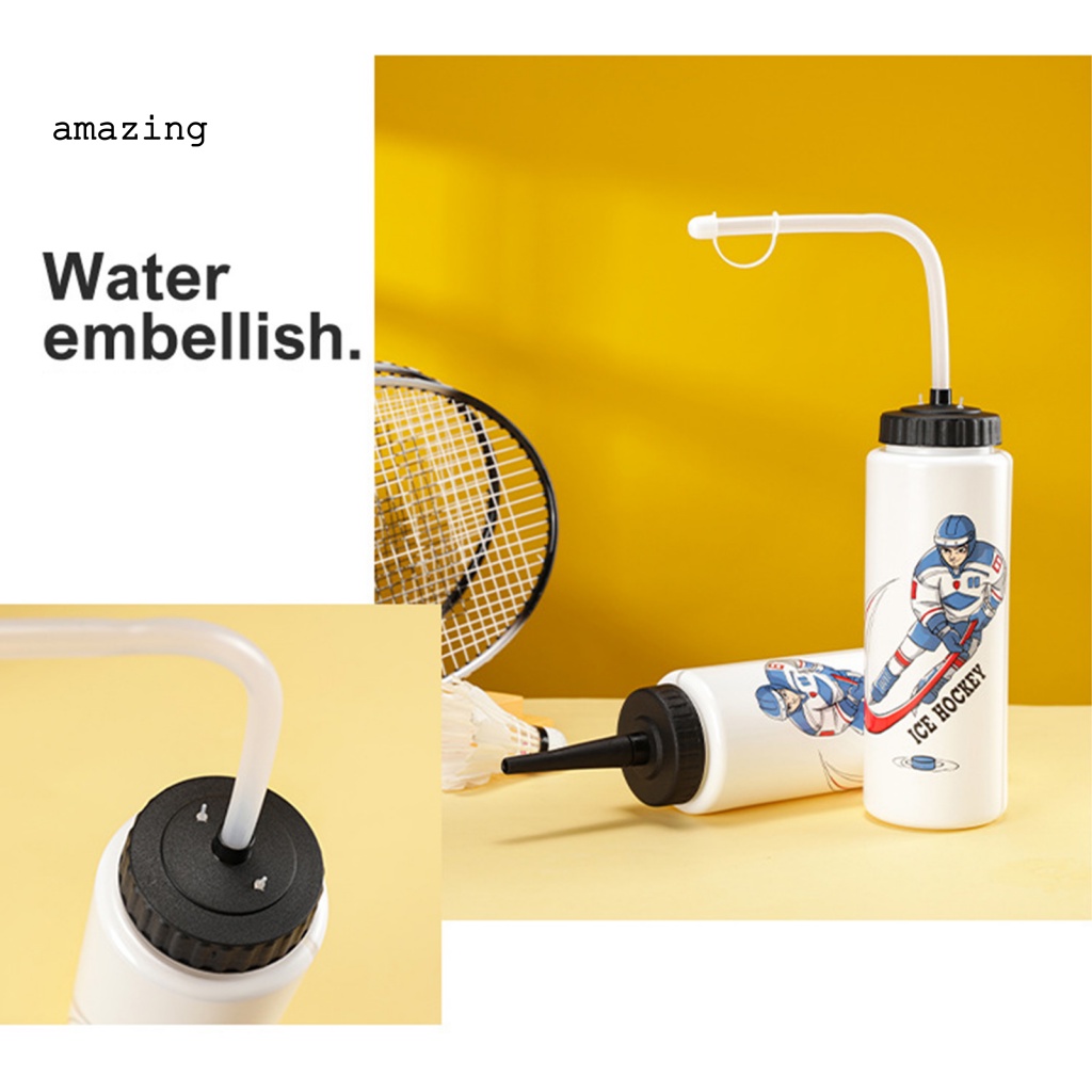 Bình Nước Một Tay Cầm Kèm Ống Hút Tiện Dụng Khi Đi Xe Đạp