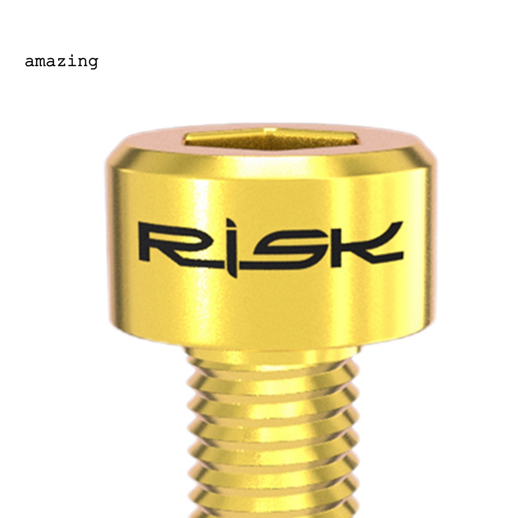 Bộ 2 Ốc Vít Bằng Hợp Kim Titan Trọng Lượng Nhẹ Cho Cần Gạt Số Xe Đạp