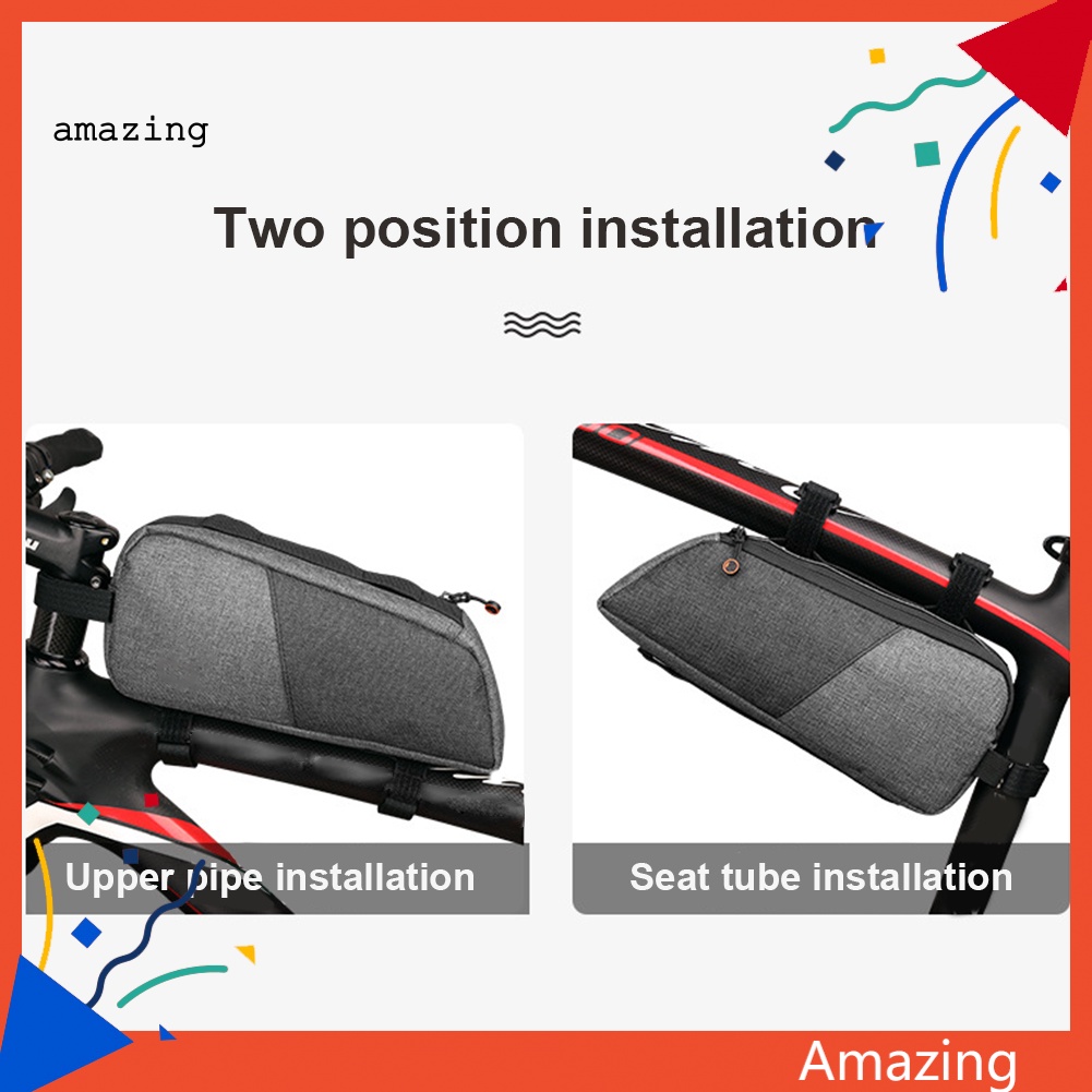 Túi Đựng Đồ Chống Thấm Nước Gắn Khung Trước Xe Đạp Tiện Dụng