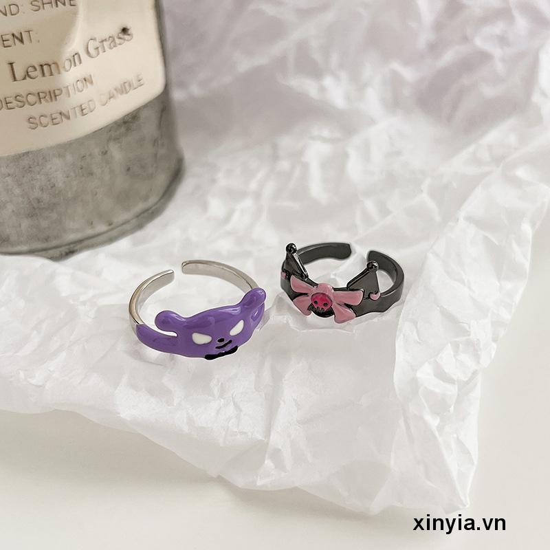 Nhẫn Hình Hoạt Hình Dễ Thương Cho Nữ kuromi