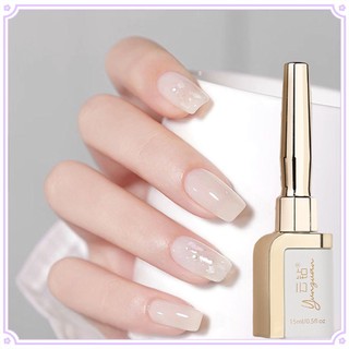 Lọ gel sơn móng tay màu trắng sữa 2023 yunzuan 15ml