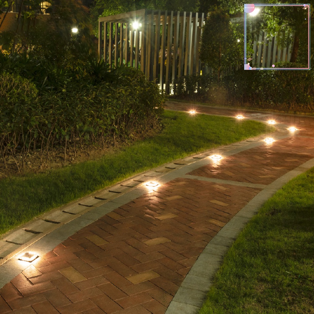 [DDJ] Đèn LED Năng Lượng Mặt Trời Tự Động Chống Thấm Nước IP68 Lắp Đặt Bật / Tắt Đơn Giản Cho Lối Đi Sân Vườn