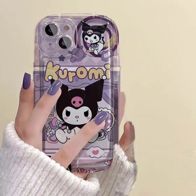 Ốp Điện Thoại In Hình Kuromi Dễ Thương Cho Iphone 13promax 12 11 14pro X XS Xsmax Xr 8 / 7plus