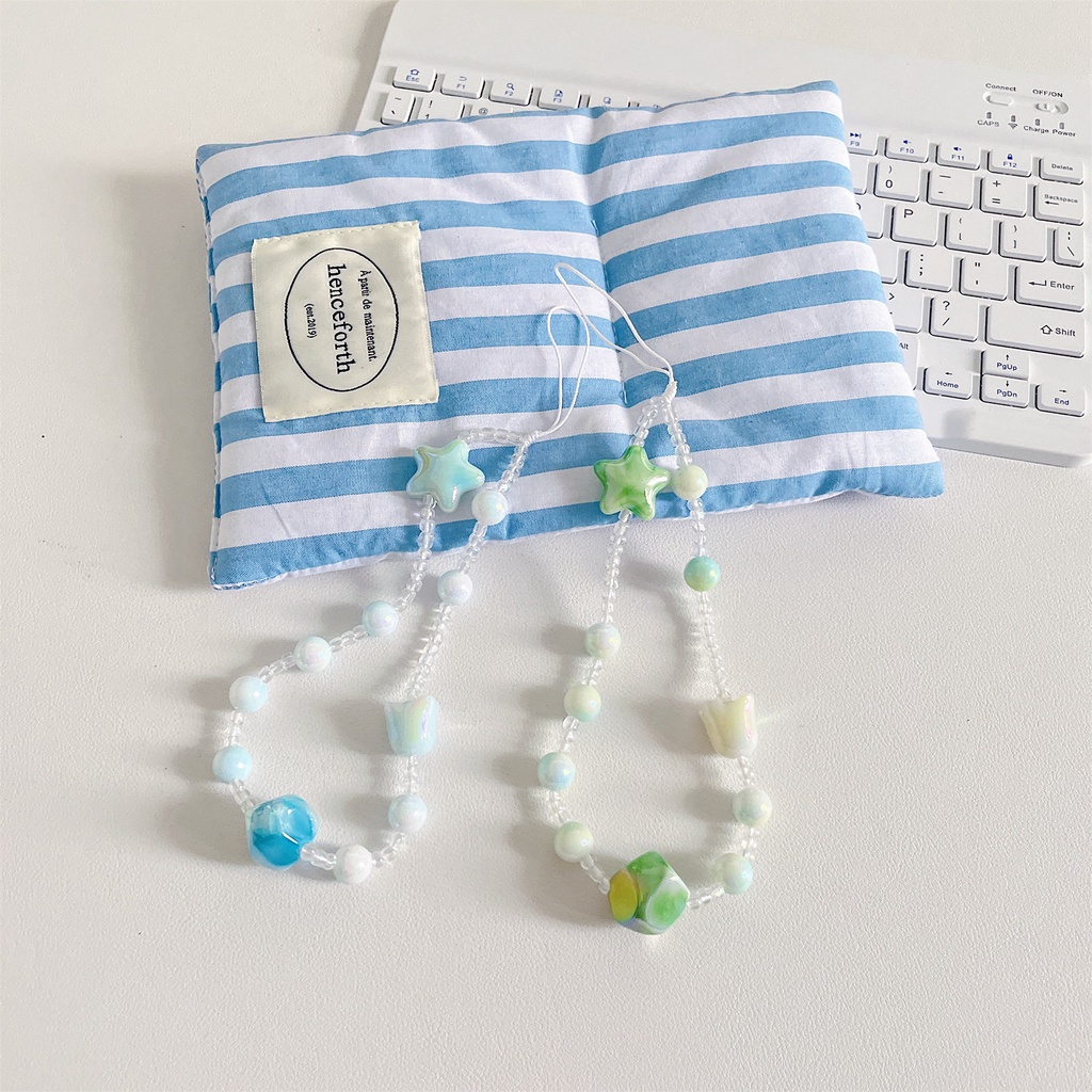 Dây Đeo Điện Thoại / airpods Bằng acrylic Hình Ngôi Sao Hoạt Hình Dễ Thương DIY