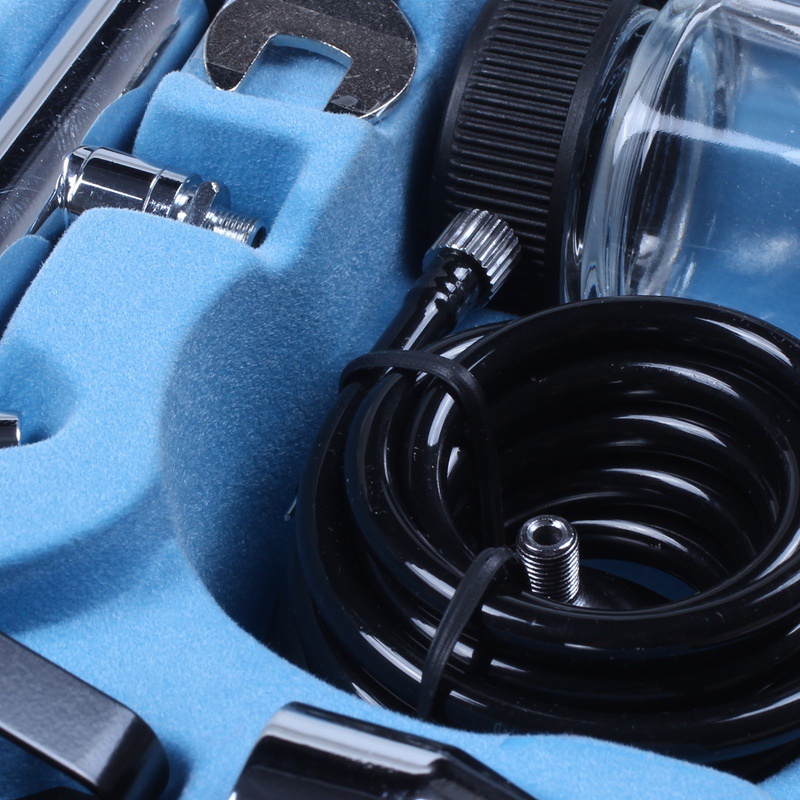 Bộ Dụng Cụ Phun Sơn Khí Nén 0.35Mm Dùng Vẽ Nghệ Thuật Trang Điểm Cơ Thể Tạm Thời Kèm Mắt Kính Đôi