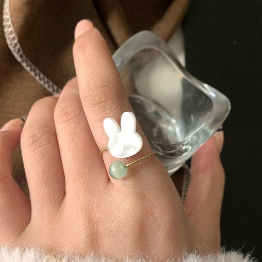 Nhẫn Hở Hình Hoa Convalia Majalis Hợp Thời Trang Cho Nữ