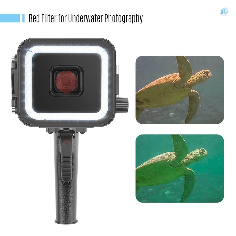 Đèn LED Lặn Dưới Nước Cầm Tay 900LM 40m Màu Đỏ Đen 7 / 6 / 5