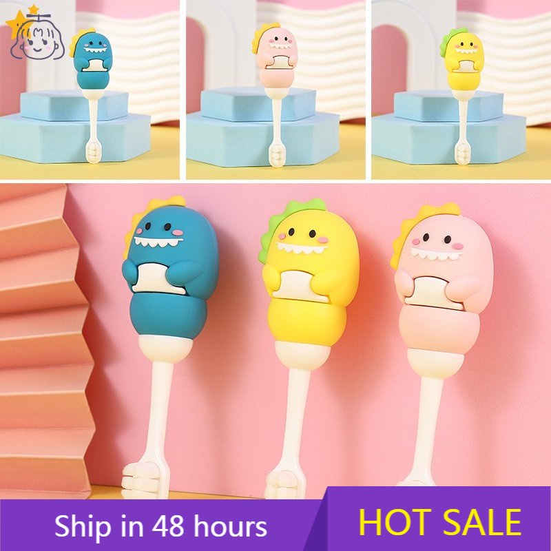 Bàn Chải Đánh Răng ABS Chống Trượt Tay Cầm Hình Khủng Long Hoạt Hình Cho Bé 1-10 Tuổi JP6 Y