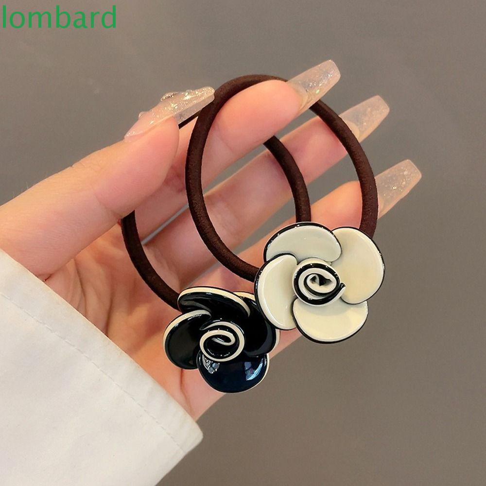 Dây Buộc Tóc Cao Su Họa Tiết Da Báo / Bông Hoa Trà Thanh Lịch