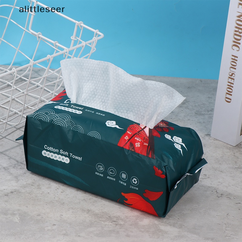 Bộ 100 Khăn Mặt Bằng Cotton Không Dệt Mềm Mại Dùng Một Lần