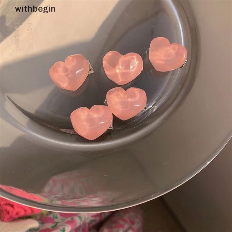 Kẹp Tóc Hình Hoa Hồng / Quả Đào Ngọt Ngào Dễ Thương Cho Bé Gái