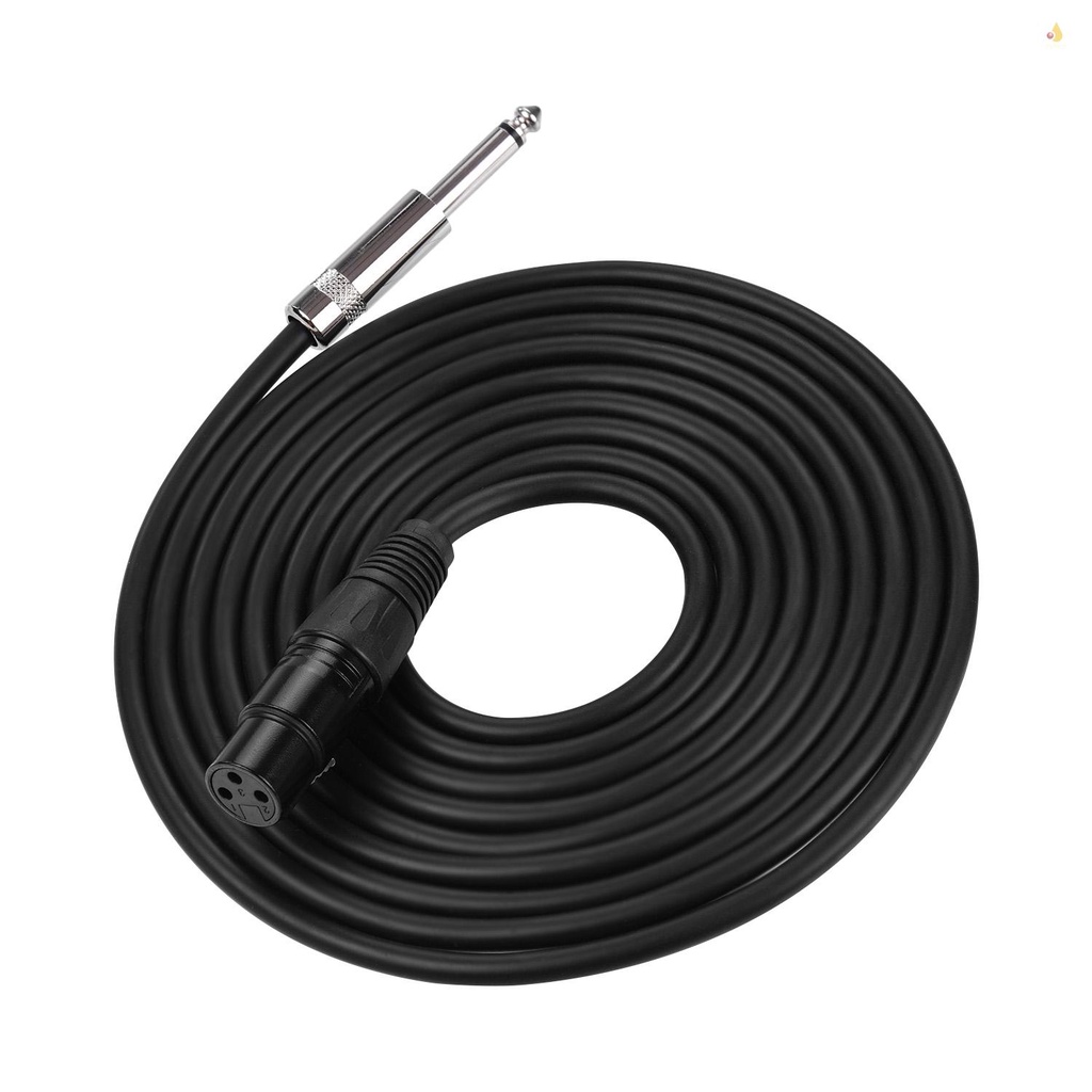 Dây Cáp Âm Thanh Giảm Tiếng Ồn 3m / 9.8ft XLR Female Sang 1 / 4 Inch TS Mono