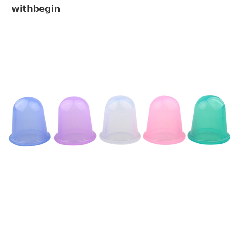 1 Bộ Cốc Giác Hơi Mát Xa Mặt Và Cơ Thể Bằng Silicone Chống Cellulite