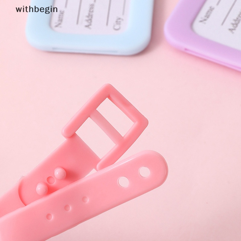 1 Thẻ Ghi Thông Tin Hành Lý Bằng Nhựa Pvc Chống Nước In Họa Tiết Hoạt Hình Sáng Tạo Cho Nam &amp; Nữ