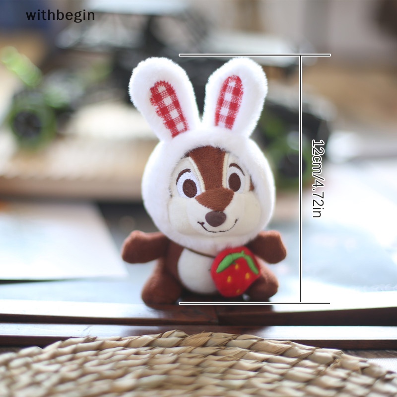 Móc Khóa Thỏ Nhồi Bông Mềm Mại Dễ Thương Dùng Hóa Trang Chip Dale Disney