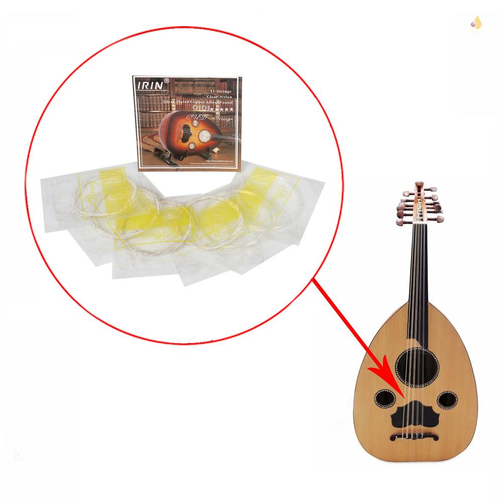 Bộ Dây Đàn Oud (G-D-A-E-B-F) 11 Dây Nylon Trong Suốt Mạ Đồng Bạc