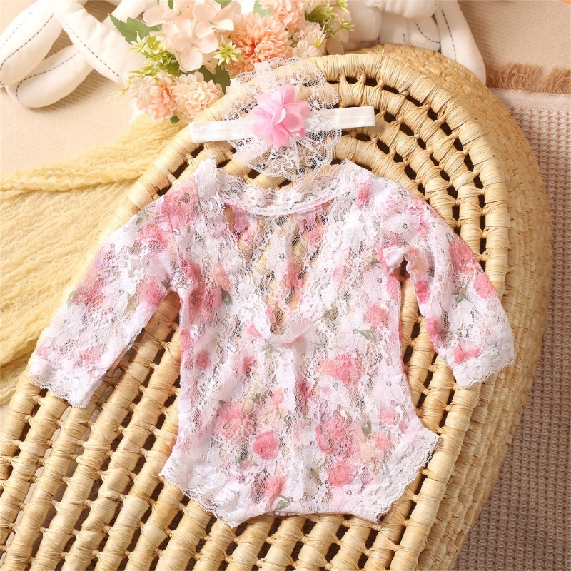 Bộ Đồ Ren Dùng Chụp Ảnh Cho Bé Gái Sơ Sinh