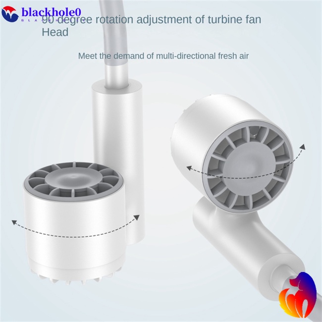 Quạt Thể Thao Đeo Cổ Không Cánh Chạy Pin 2400mah Hai Đầu Yên Tĩnh Có Thể Sạc Lại Bằng Cổng Usb