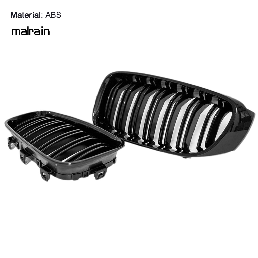 1 CặP LướI TảN NhiệT NướC Trực TiếP MàU Đen GắN Mui Xe Hơi 51137294803 51137294804 Phụ Kiện Chuyên Dụng Cho Xe Hơi BMW 3 Series F34 GT 14-16